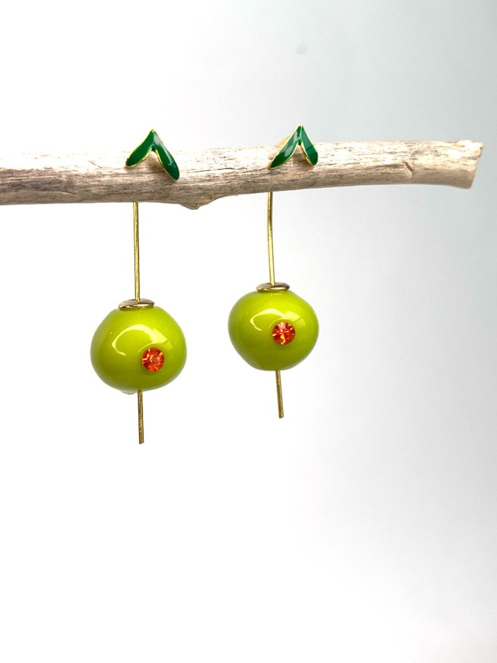 NEW ~ Anthropologie Olive Drop Earrings - Picture 2 of 14